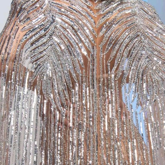 MNM Couture Dress with removable cape - Picture 4 of 8